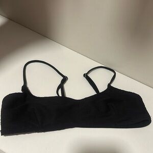 Missguided Swimsuit Top - Black bandeau strap style